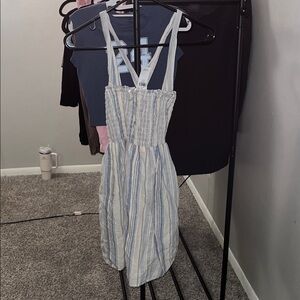Striped Blue and White Sundress